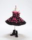 ピンク水玉ドレス